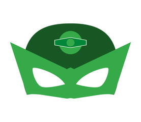 mask costume superhero superman hero cartoon anime male icon. Flat and Isolated illustration. Vector illustration