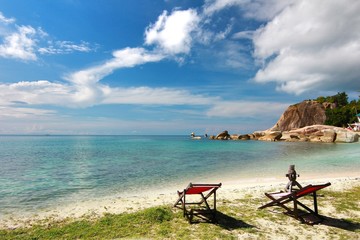  The Paradise beach. at Koh Samui in suratthani ,Thailand
