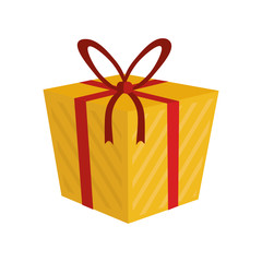gift present bowtie ribbon icon. Flat and Isolated illustration. Vector illustration
