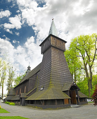 Gilowice wooden church of the St. Andrew was built in 1547, with bell 1641, transferred in 1757...