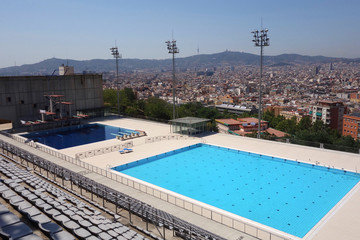 Barcelona Spain Olympic Public pool