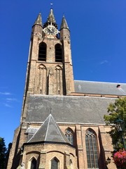 Obraz premium La Oude Kerk di Delft, Olanda