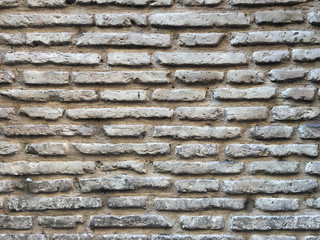Aged brick wall, stone antique background, texture
