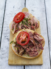 Sandwich with grilled meat