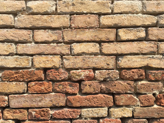Aged brick wall, stone antique background, texture
