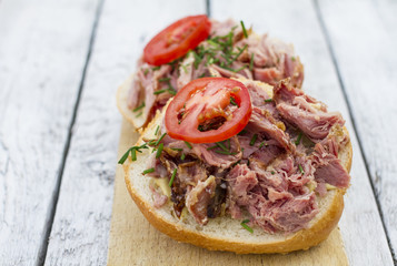 Sandwich with grilled meat