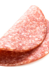 Salami Scheibe Isoliert