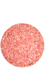 Salami Scheibe Isoliert