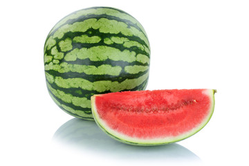 Wassermelone Fr&uuml;chte Frucht Obst Sommer Freisteller freigestell