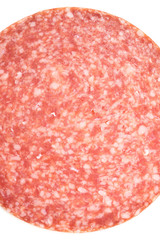 Salami Scheibe Isoliert