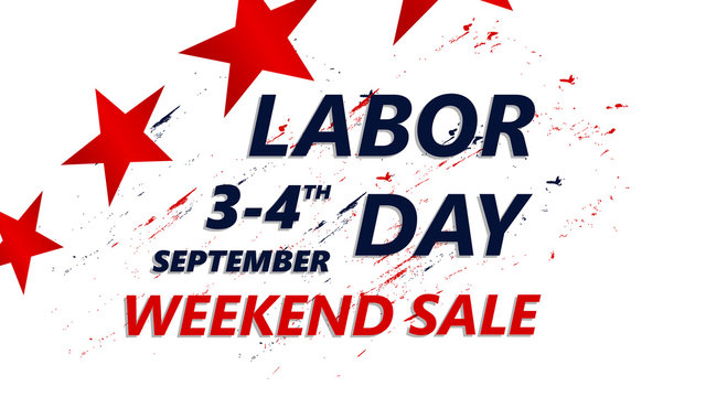 Labor Day Sale vector illustration