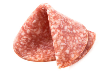 Salami Scheibe Isoliert