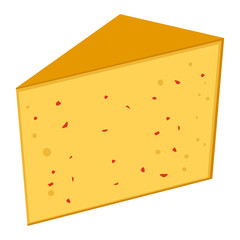 Cheese vector illustration icon