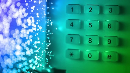 Close-up home security system with hand pushing security system pass code, shot in HD video