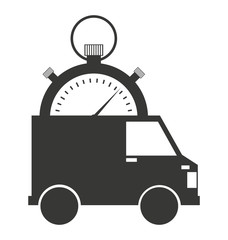 delivery truck van isolated icon