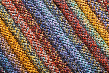 Abstract hand knitted cloth texture