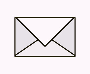 envelope message isolated icon vector illustration design