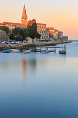 Morning by the sea in Porec, Croatia