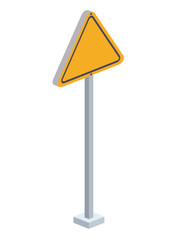 traffic signal isometric icon vector illustration design