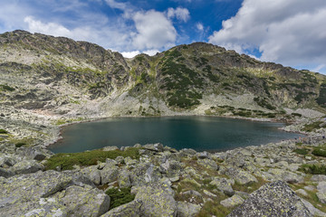 Top view of Musalenski lakes, Rila mountain, Bulgaria