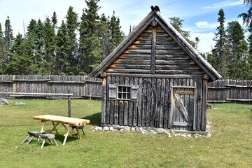 Old hut in the forest
