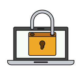 laptop computer isolated icon vector illustration design