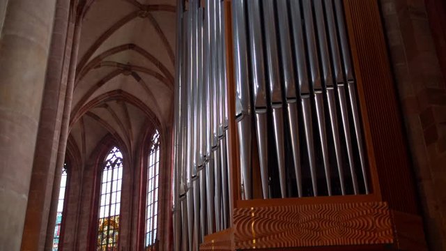 the pipe organ in the Church
