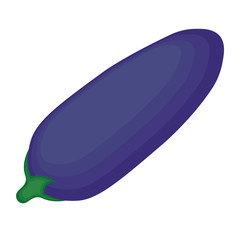 Abstract fresh purple cartoon eggplant vegetable
