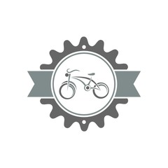 bike shop logo icon Vector
