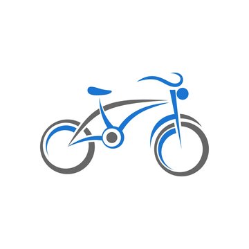 bike shop logo icon Vector
