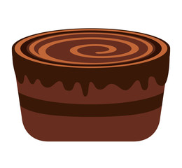 delicious sweet cake isolated icon