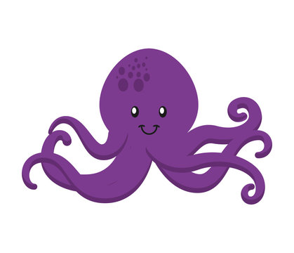octopus tentacles isolated icon