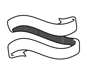 elegant frame with ribbon