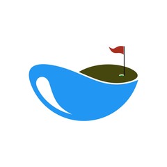 golf logo icon Vector
