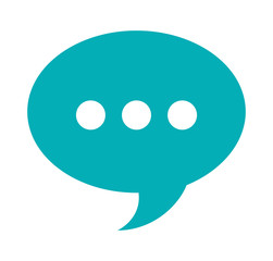 Fototapeta premium speech bubble social media isolated icon