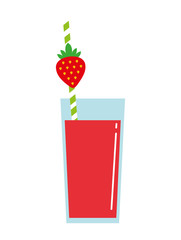 juice fruit glass isolated icon