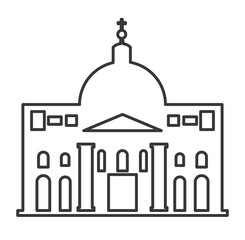 roman construction classic isolated icon