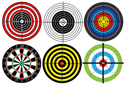 a large set of different targets, vector