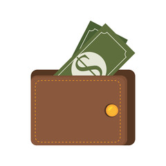 bill money wallet cash economy financial fortune rich bank vector illustration 