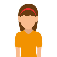 woman girl female person straight hair  face head human vector 