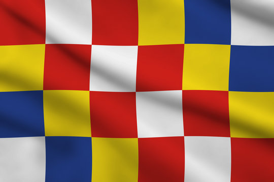 Flag of the Province Anvers, Belgium © winterbilder