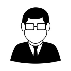 man guy boy person face head human tie suit icon vector