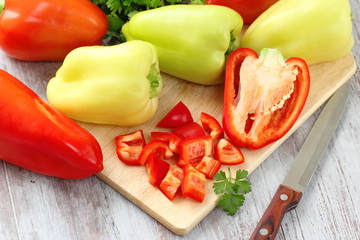 Ripe fresh pepper