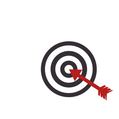 target arrow game center dart dartboard circle vector illustration