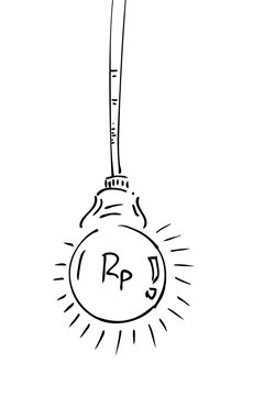 Illustration for business idea (Rupiah)