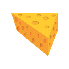 cheese food nutrition recipe milk piece sliced hole vector illustration