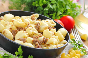 Pasta with meat