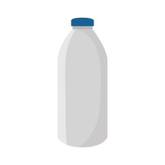bottle beverage drink liquid milk plastic vector illustration