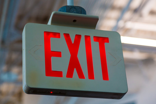 Exit sign