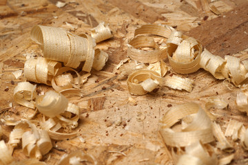 carpenter working,hammer,meter and screw-driver on construction